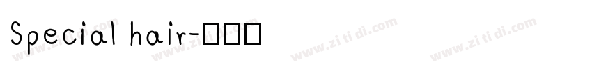 Special hair字体转换